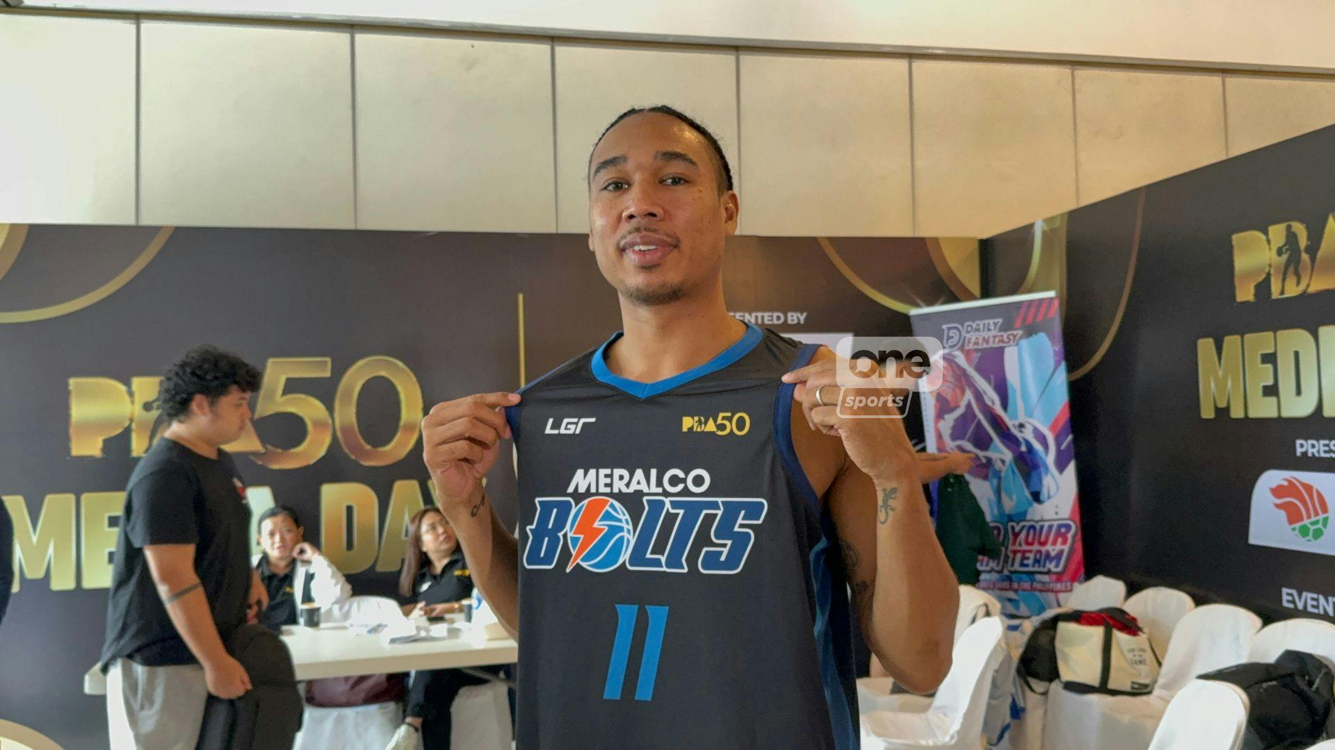 PBA: Chris Newsome expresses appreciation for Meralco Bolts fresh threads